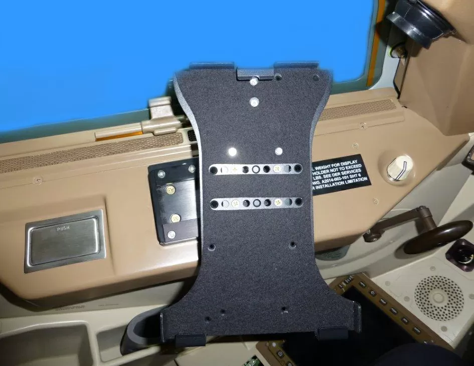 Boeing 747-8 iPad Cradle Install